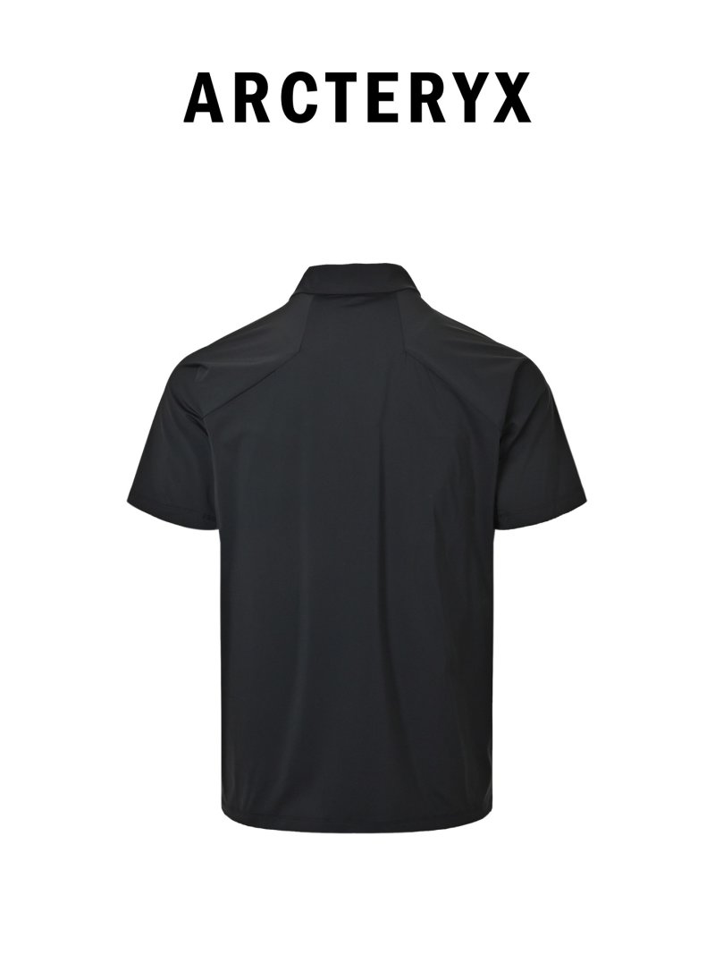 Arcteryx Black Short Sleeve Quarter-Zip T-Shirt view