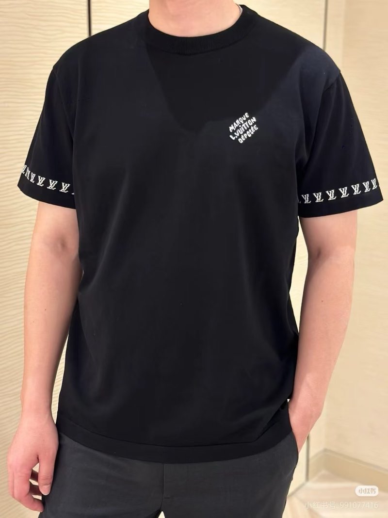 Louis Vuitton Black Monogram Sleeve T-Shirt