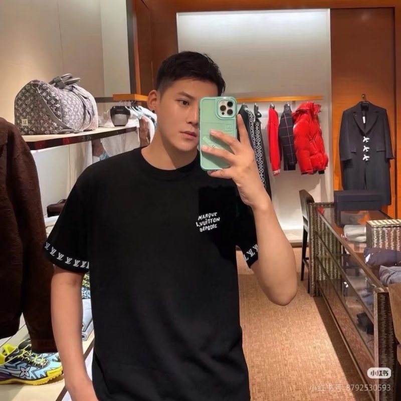 Louis Vuitton Black Monogram Sleeve T-Shirt view