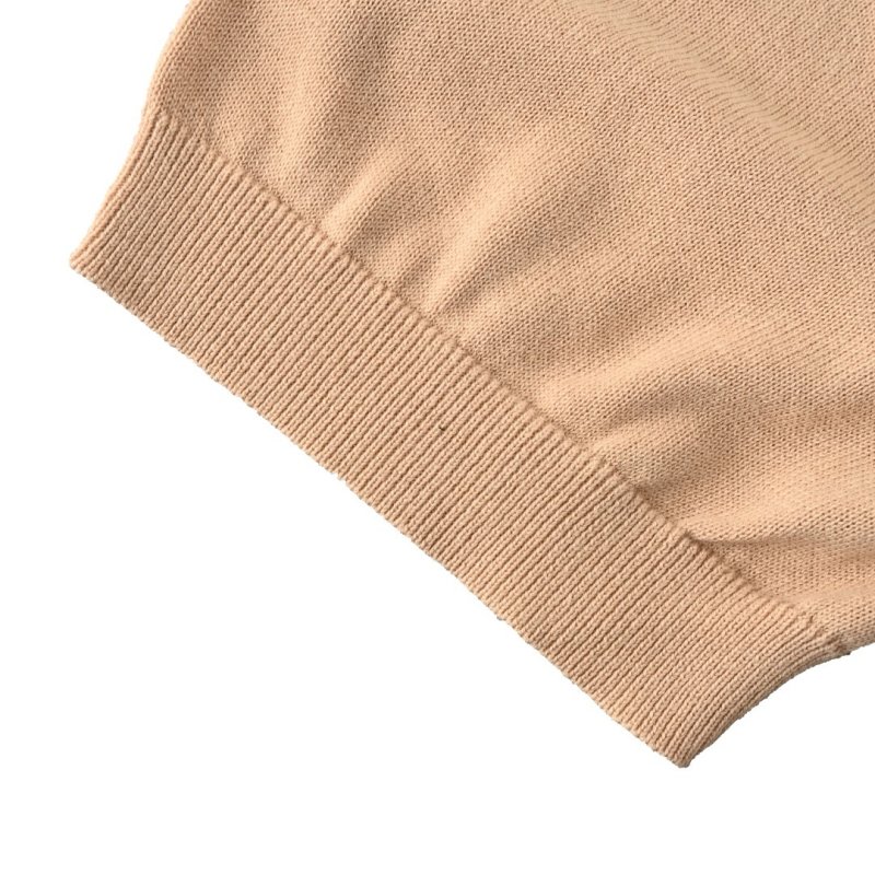 Beige Short Sleeve T-Shirt Dress with Embroidered Logo view