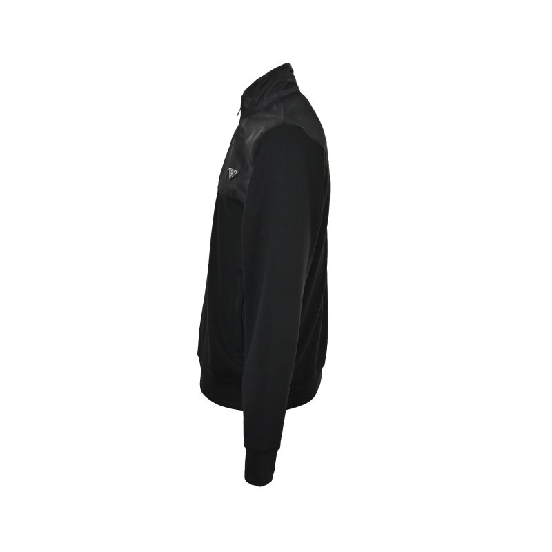 Prada Black Half-Zip Technical Nylon Jacket view