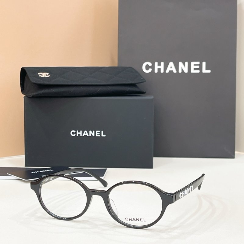 Chanel CH5406 Round Black Eyeglasses
