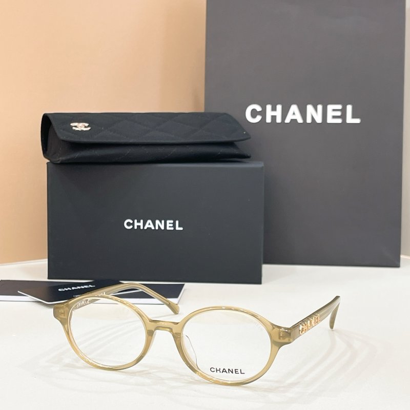 Chanel CH5406 Round Black Eyeglasses view