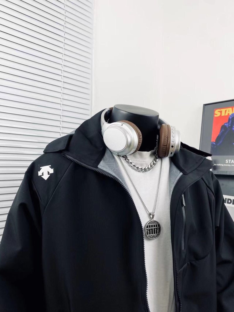 Kailas Color-Block Hooded Windbreaker Jacket Black White view