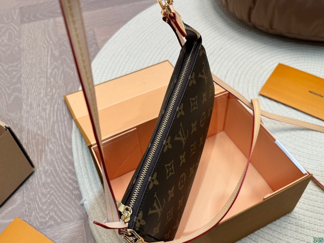 Louis Vuitton Monogram Canvas Crossbody Bag Brown view