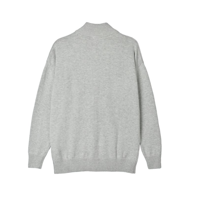 Carhartt Grey Logo Crewneck Knit Sweater view