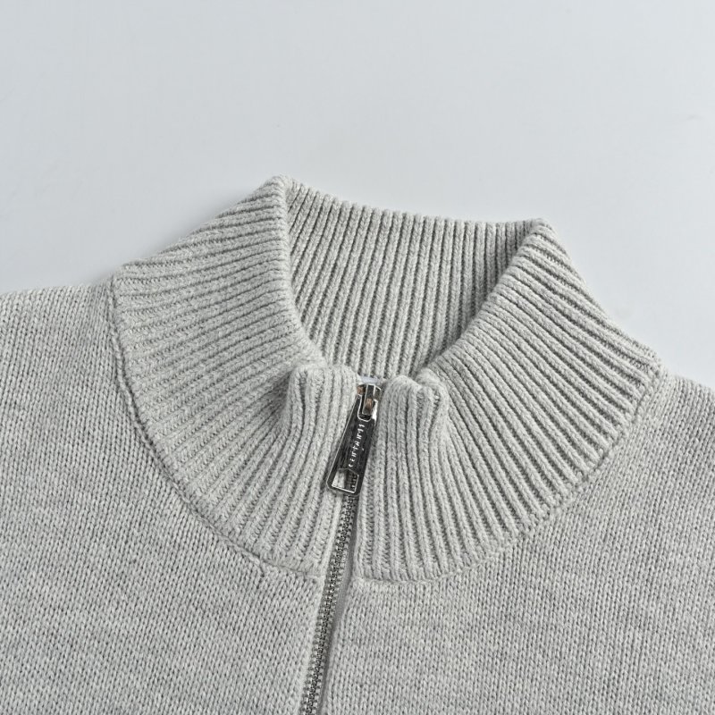Carhartt Grey Logo Crewneck Knit Sweater view