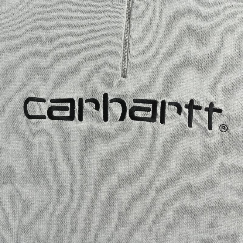 Carhartt Grey Logo Crewneck Knit Sweater view