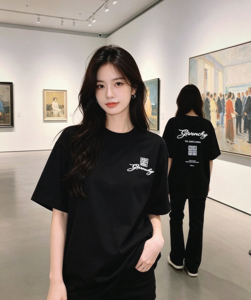 Givenchy Black Logo Short Sleeve T-Shirt