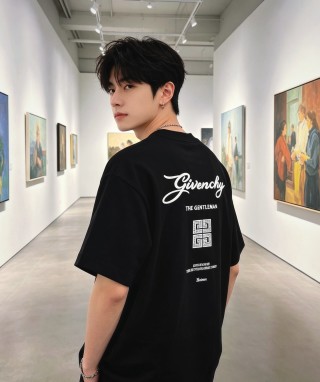 Givenchy Black Logo Short Sleeve T-Shirt view 5