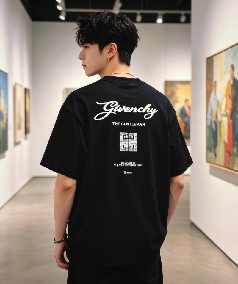 Givenchy Black Logo Short Sleeve T-Shirt view