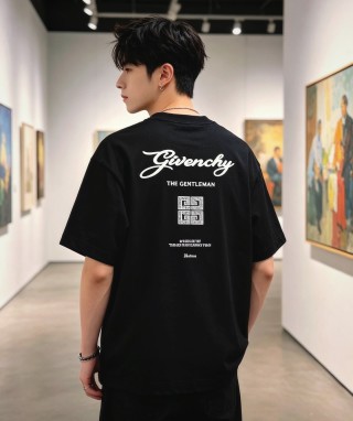 Givenchy Black Logo Short Sleeve T-Shirt view 6