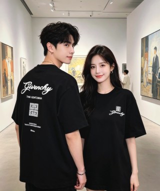Givenchy Black Logo Short Sleeve T-Shirt view 7