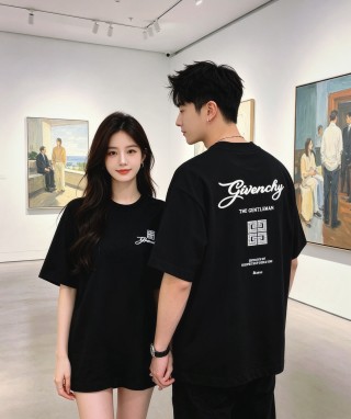 Givenchy Black Logo Short Sleeve T-Shirt view 9