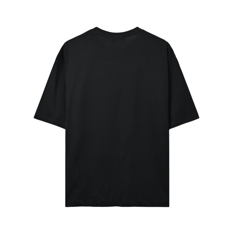 Gucci Logo Embroidered Black T-Shirt view
