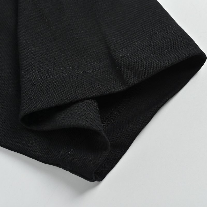 Gucci Logo Embroidered Black T-Shirt view
