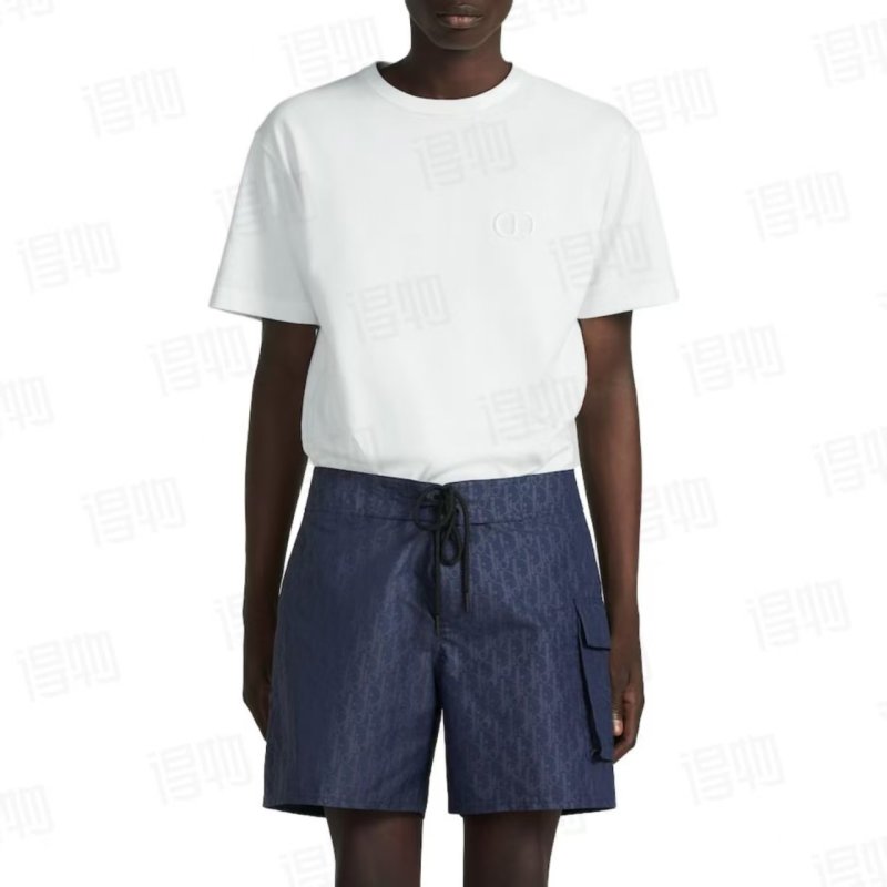 Dior Navy Denim Cargo Shorts