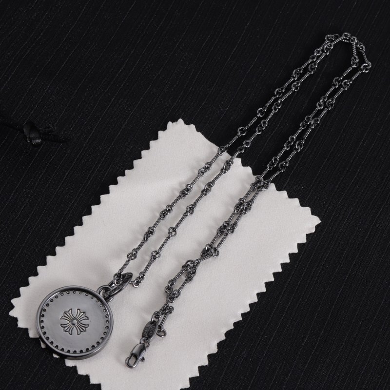 Chrome Hearts Black Skull Pendant Necklace with Chain view