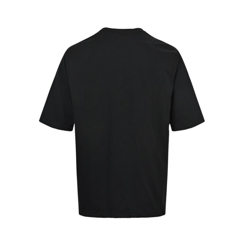 Black Oversized Graphic T-Shirt with Neon Print view
