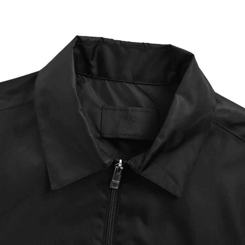 Prada Black Nylon Shirt Jacket view