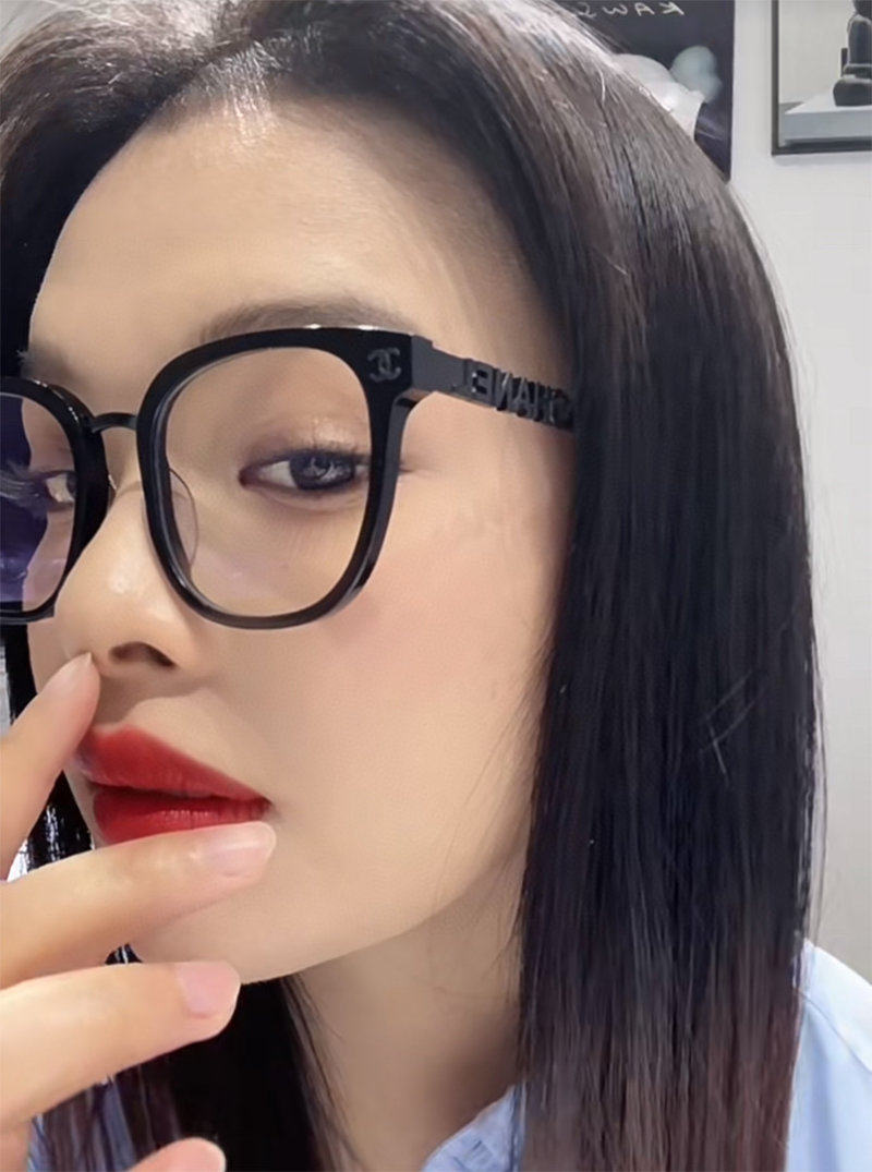 Black Square Frame Blue Light Blocking Glasses view