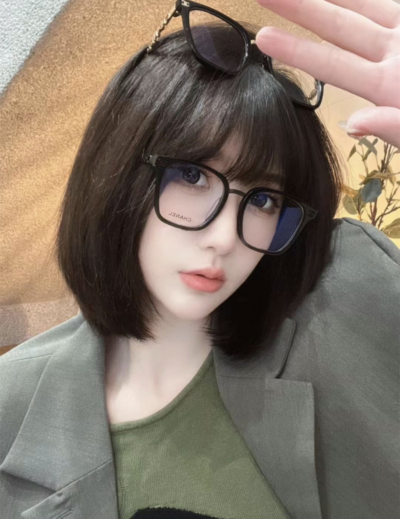 Black Square Frame Blue Light Blocking Glasses view