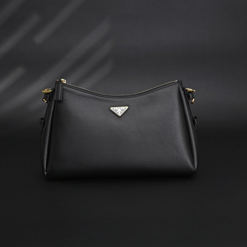 Prada Aimée Small Shoulder Bag Black view