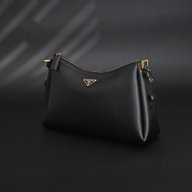 Prada Aimée Small Shoulder Bag Black view
