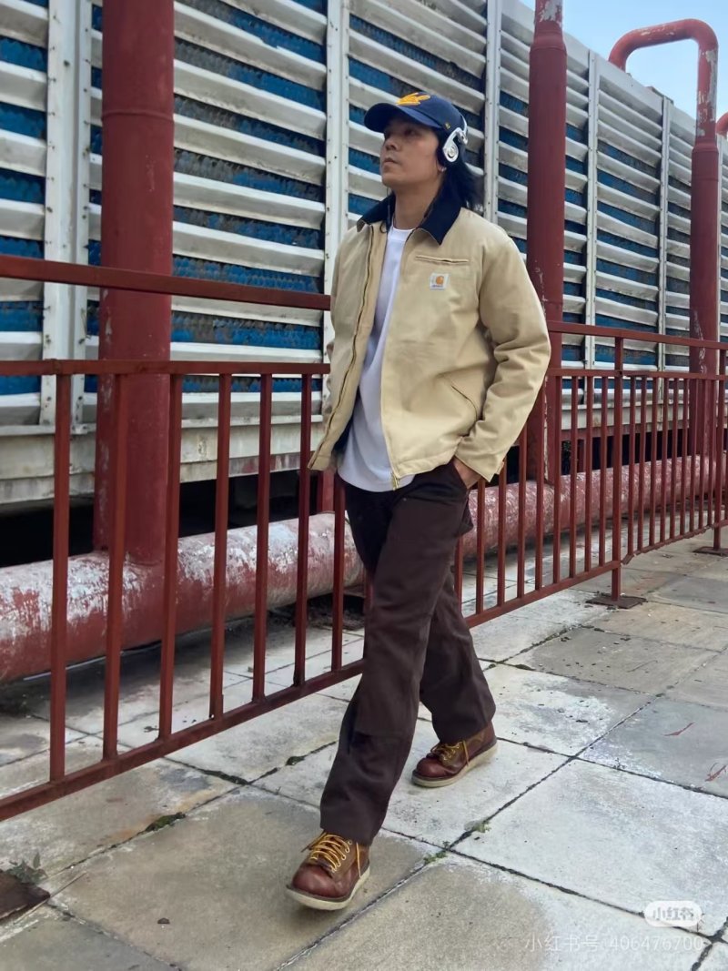 Carhartt Canvas Work Jacket Cream view