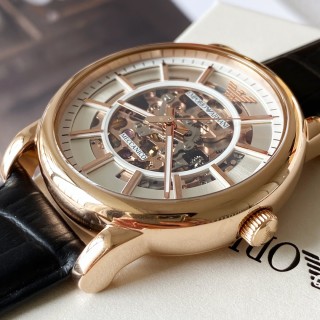 Emporio Armani AR60007 Rose Gold Skeleton Automatic Watch view 3