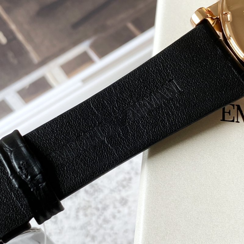 Emporio Armani AR60007 Rose Gold Skeleton Automatic Watch view