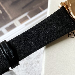 Emporio Armani AR60007 Rose Gold Skeleton Automatic Watch view 7