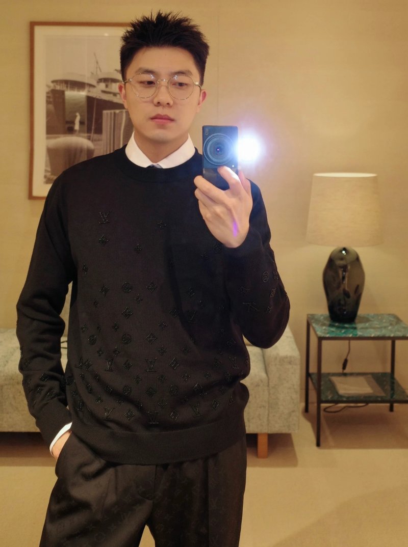 Louis Vuitton Monogram Embellished Black Sweatshirt view