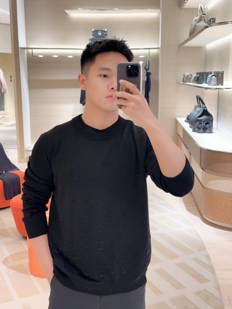 Louis Vuitton Monogram Embellished Black Sweatshirt view