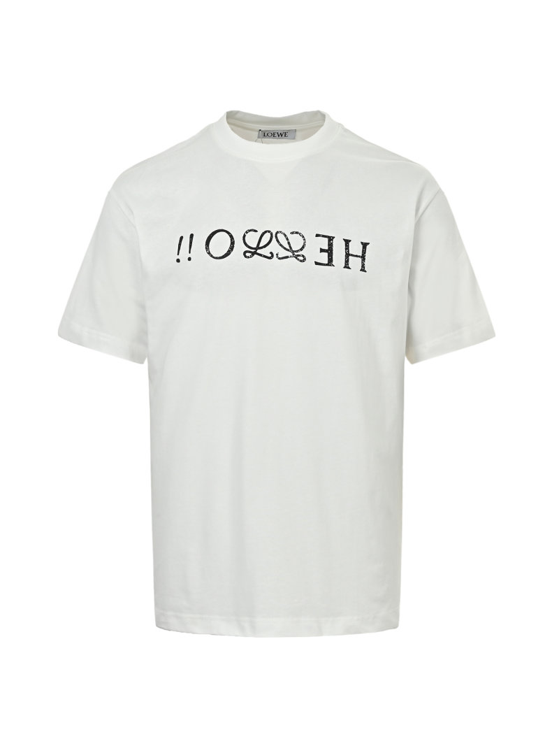 Hello Graphic Oversized White T-Shirt view