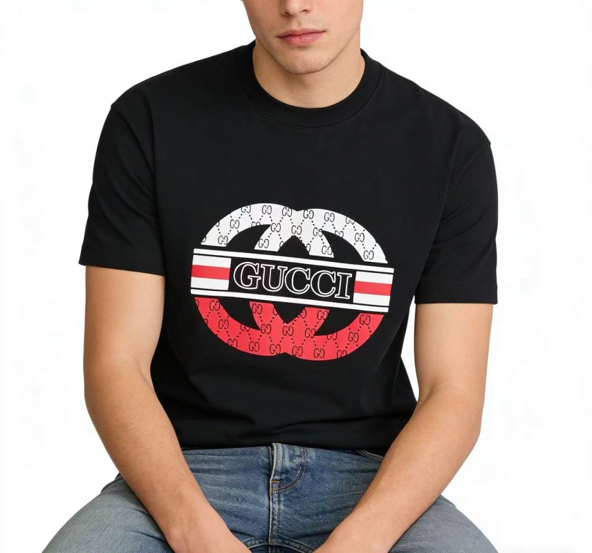 Gucci Apple Logo Black T-Shirt view
