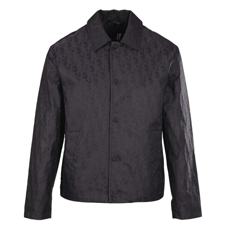 Black Denim Button-Up Jacket view