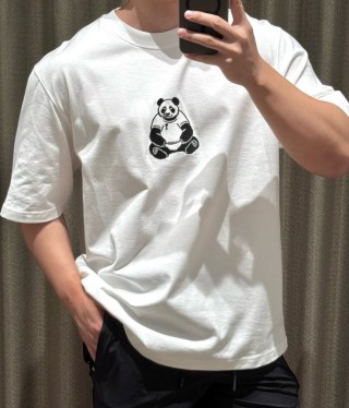 White Panda Graphic Short Sleeve T-Shirt view 3