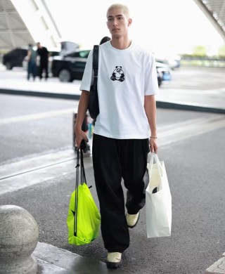White Panda Graphic Short Sleeve T-Shirt view 5