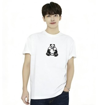 White Panda Graphic Short Sleeve T-Shirt view 8