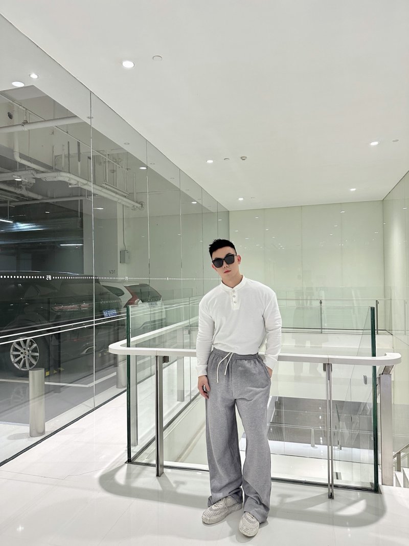 Essentials Grey Fleece Sweatpants view