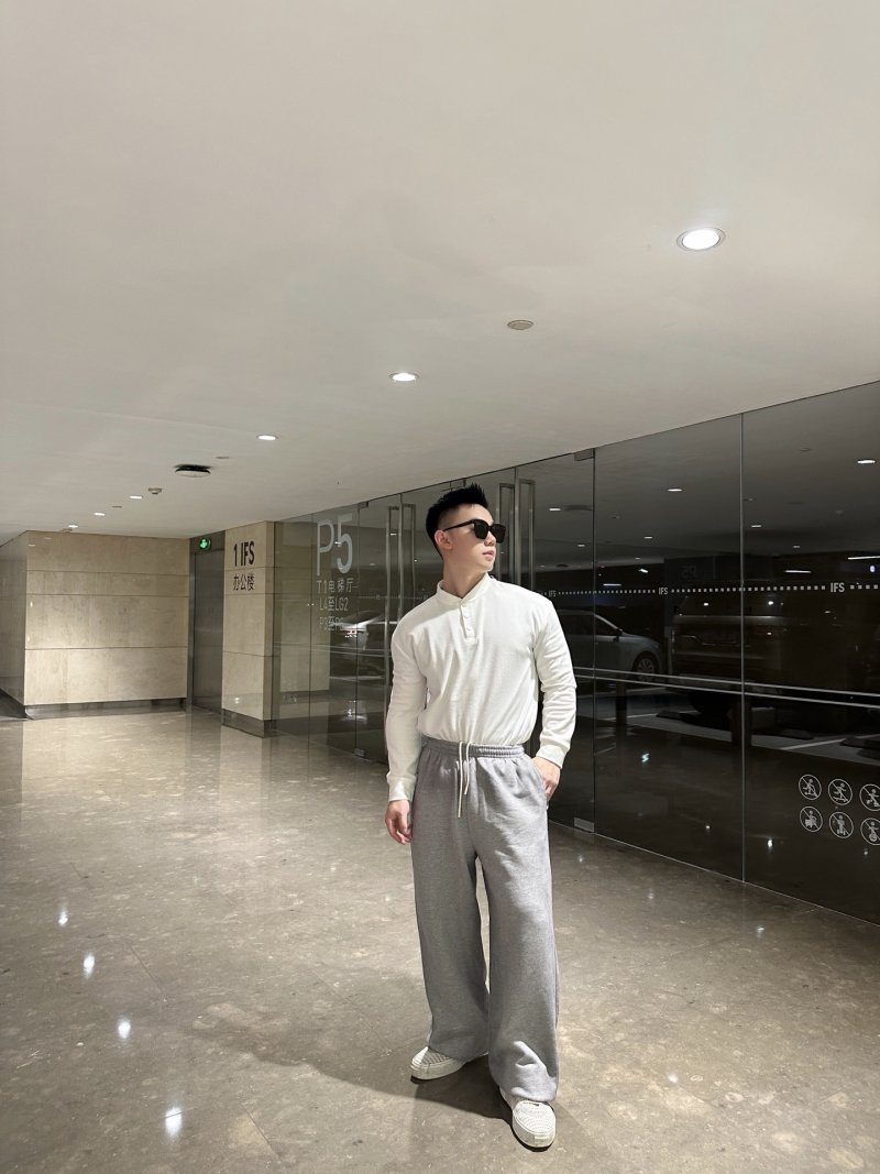 Essentials Grey Fleece Sweatpants view