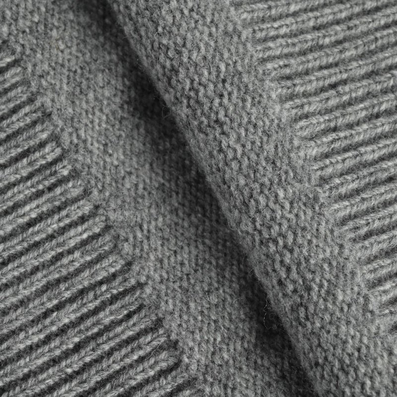 Thom Browne 4-Bar Wool Crew Neck Sweater Grey view