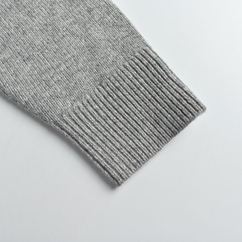 Thom Browne 4-Bar Wool Crew Neck Sweater Grey view