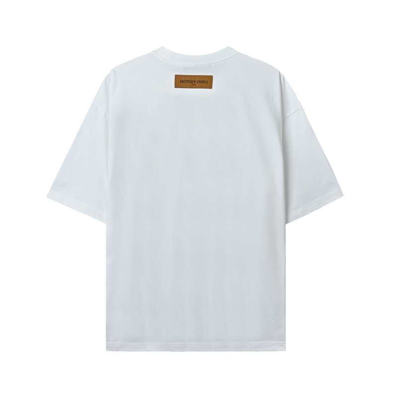 White Graphic Print Short Sleeve T-Shirt view