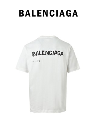 Balenciaga Braille Text White T-Shirt view 7