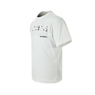 Balenciaga Braille Text White T-Shirt view 10