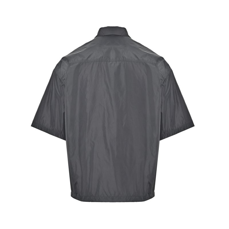 Prada Grey Short-Sleeve Utility Jacket view