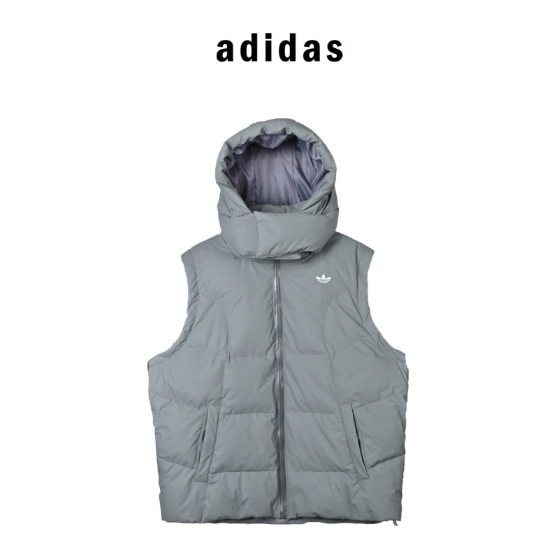 Grey Puffer Down Jacket - Oversized Fit view