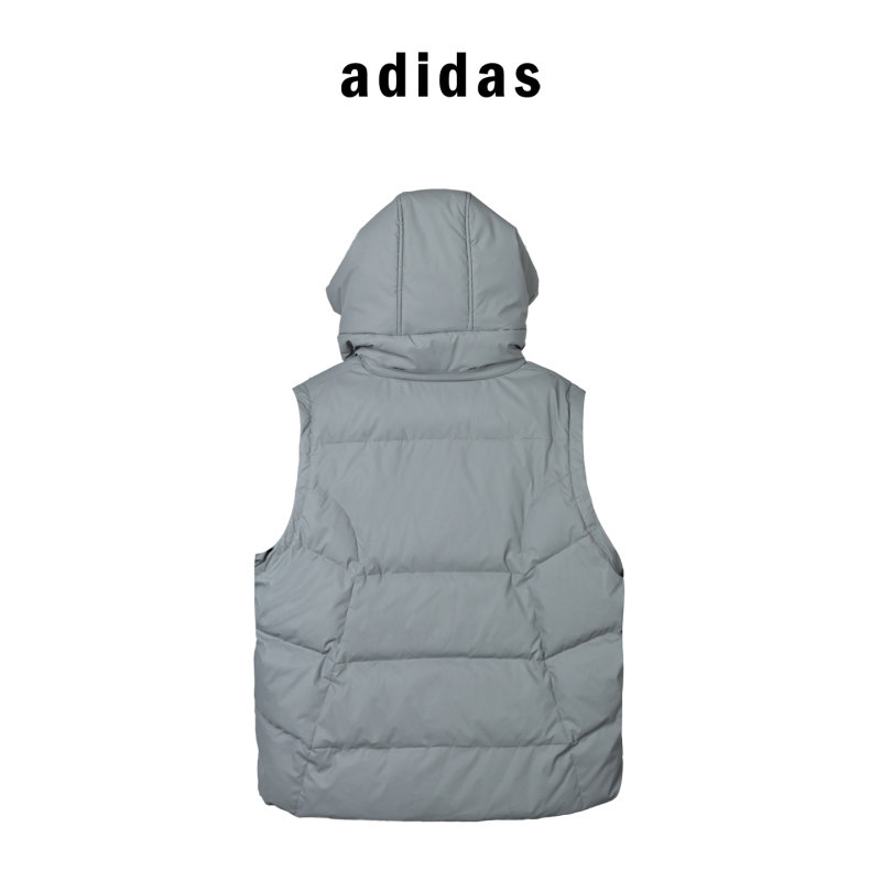 Grey Puffer Down Jacket - Oversized Fit view